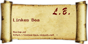 Linkes Bea névjegykártya